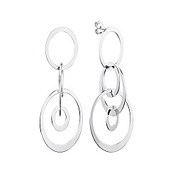 Серьги-подвески из серебра OFAXD000071-E/12