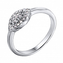 Каблучка з срібла з фіанітом s zirconia LR1014-R