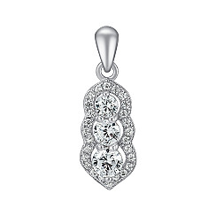 Подвес из серебра с фианитами SP01154-P/12/1