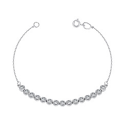 Браслет з білого золота з діамантами 560171/66024-3/02/1/8563