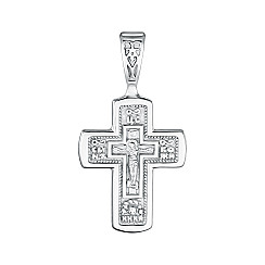 Серебряный крестик с31481