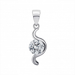 Подвес из серебра с фианитом 2S12831-P/12/1