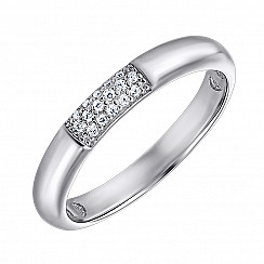 Кольцо из серебра с фианитами SZDR15614-R/12/1