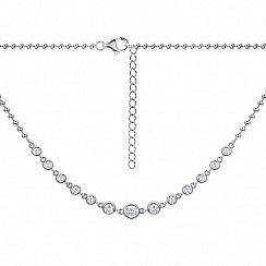 Кольє з срібла з фіанітами ON01086EA-K/12/1
