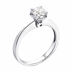 Серебряное кольцо с цирконием  1RI58453-R