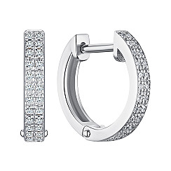 Серьги-конго из красного золота с бриллиантом UZ10145286: цена