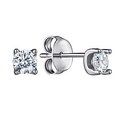 Сережки з срібла з фіанітом 2E14152-E/12/1