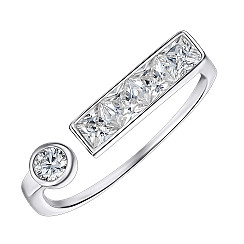 Кольцо из серебра с фианитами TA03812-R/12/1