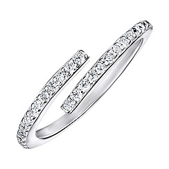 Кольцо из серебра с фианитами A03647-R/12/1