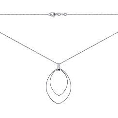 Кольє зі срібла  CLT  11807 RH-K/12
