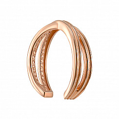 Сережка в одне вухо з червоного золота  23434/01/0