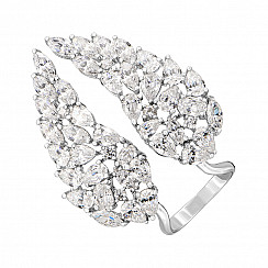 Кольцо из серебра с фианитами R01885-R/12/1