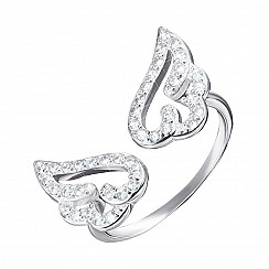 Кольцо из серебра с фианитом 2R19484-R/12/1