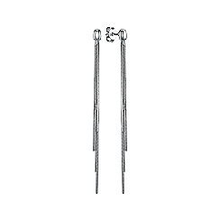 Серьги-подвески из серебра OCFXD000155-E/12