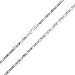 Ланцюг з срібла  08 S.FLAT-1-L/12