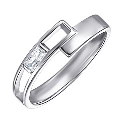 Кольцо из серебра с фианитом SZDR15694-R/12/1