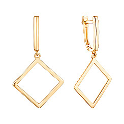 Серьги-подвески из красного золота S216160-E/01