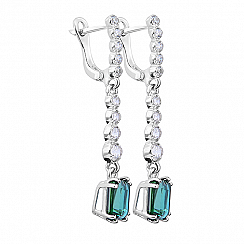 Серьги AGNI из серебра с кварцем 2998_9р-QGR