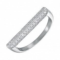 Кольцо из серебра с фианитами SZDR15615-R/12/1