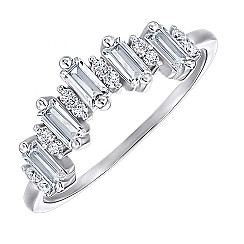 Кольцо из серебра с фианитами SZDR15651-R/12/1