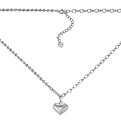 Колье из серебра Сердце HF140014-S-W-NA-K/12