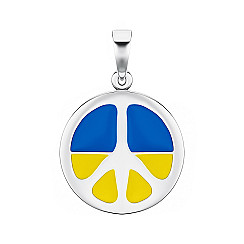Підвіска з срібла з емаллю 35885/12/1/490