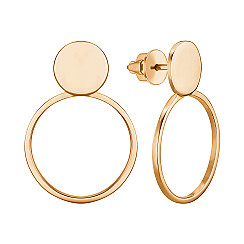 Серьги из красного золота S214520-E/01