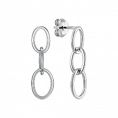 Серьги из серебра ORT  8920 RH-E/12