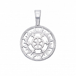 Подвес Щит Перуна из серебра UZ60814: цена, размер, фото