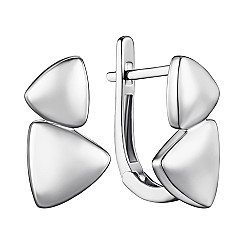 Серьги из белого золота F-385-E/02