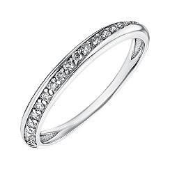 Кольцо из серебра с фианитами 001015/12/1/13