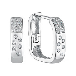 Сережки з срібла з фіанітами JB01752-E/12/1