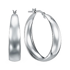 Сережки-кільця зі срібла  0473F ORM134AV3-7-E/12