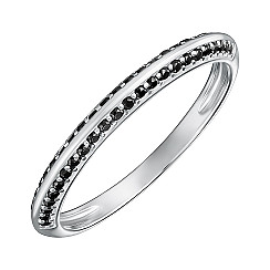 Кольцо из серебра с фианитами ML14452A-R/12/526