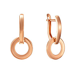 Серьги-подвески из красного золота 23565/01/0