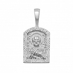 Срібна ладанка Святий Миколай с31377