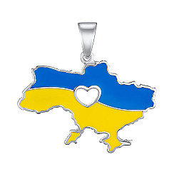 Підвіска з срібла з емаллю 35858/12/1/1158