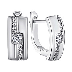 Серьги из серебра с фианитами SZDE04984-E/12/1