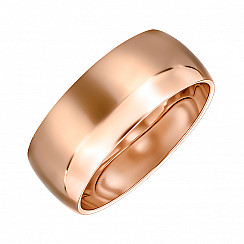 Обручка з червоного золота 1001/8