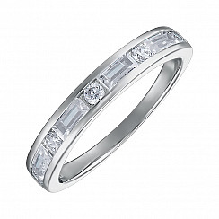 Кольцо из серебра с фианитами TA03804-R/12/1