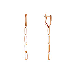 Серьги из красного золота 02433/01/0