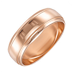 Обручальное кольцо из красного золота 10109/1