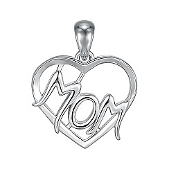 Підвіска-серце MOM зі срібла  SZDP00322-P/12