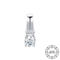 Підвіска зі срібла з фіанітами Tesori Zirconia 35180/12/1/4031
