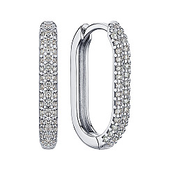 Сережки з білого золота з діамантами P-DE00550-B/02/9023