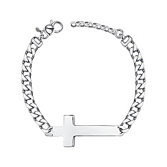 Браслет зі срібла з хрестом BTHXU000122-B/12