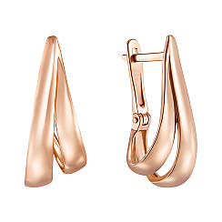 Серьги из красного золота S213520-E/01
