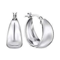 Сережки-кільця з срібла  0473F ORM134AV1-9-E/12