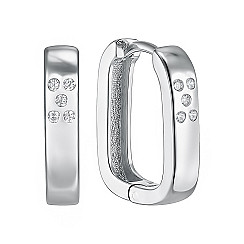 Сережки з срібла з фіанітами B02544-E/12/1