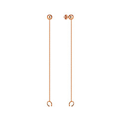 Серьги-подвески из красного золота 02797/01/0
